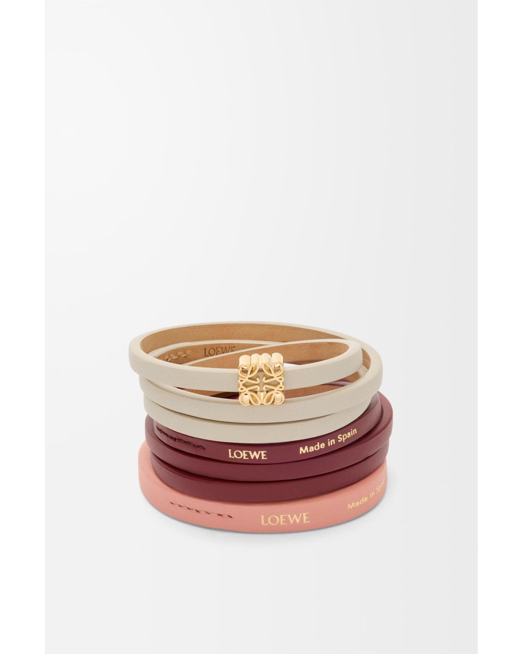 Loewe White Twist Double Bracelet