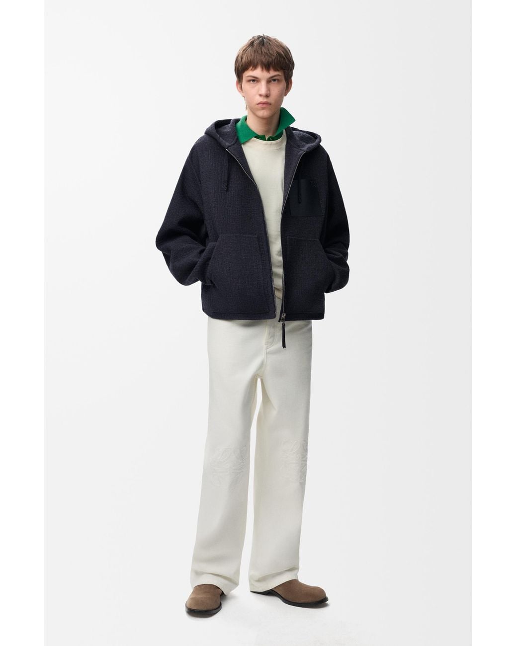 Loewe Blue Hooded Jacket for men