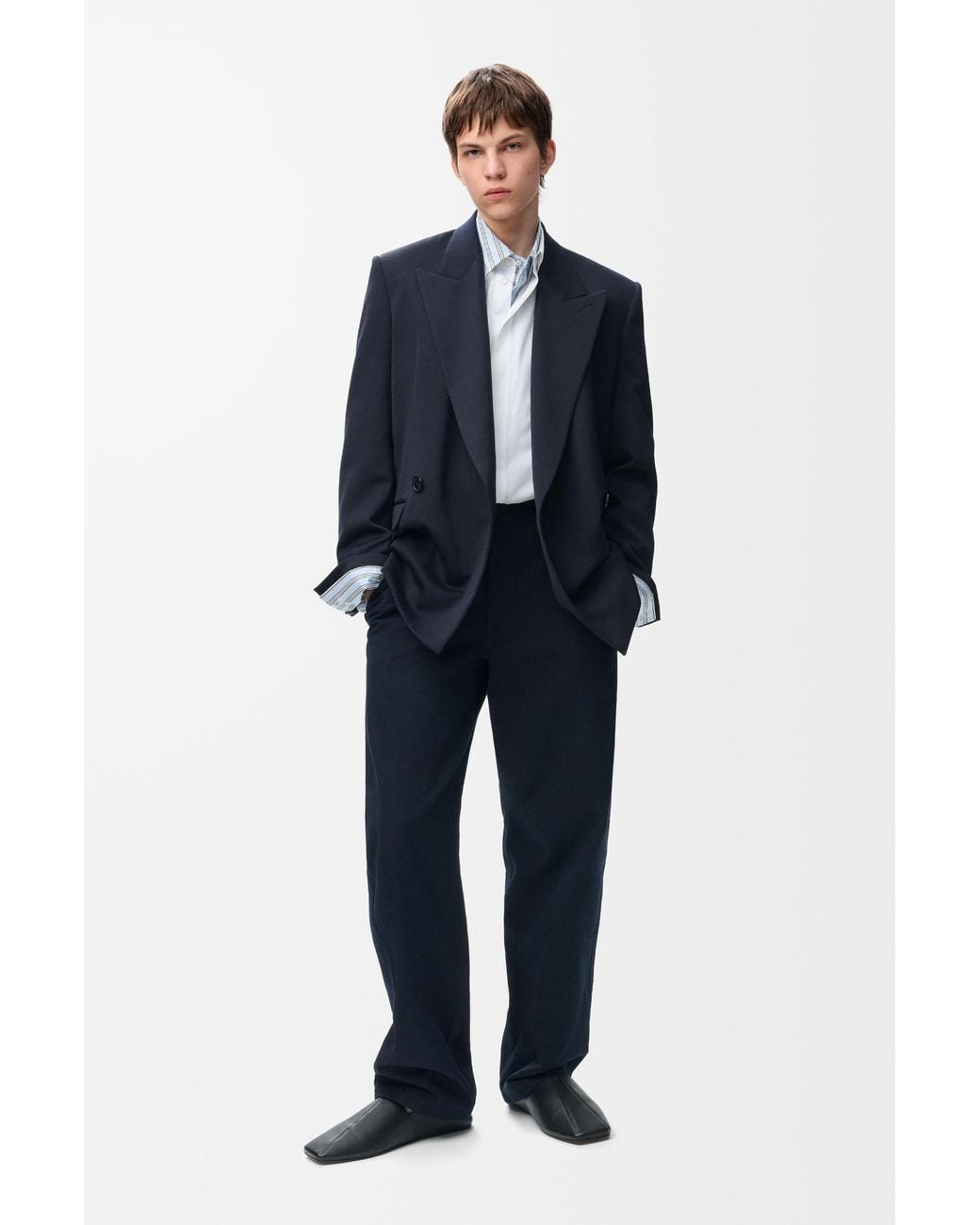 Loewe White Classic Button-Up Shirt for men
