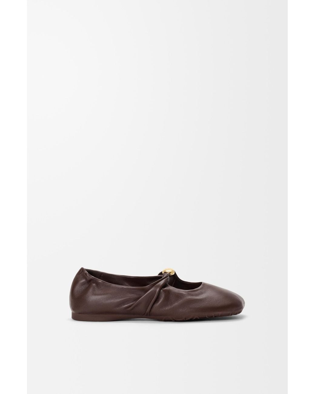 Loewe White Pebble Soft Ballerina