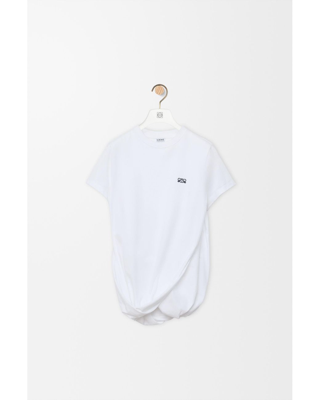 Loewe White Draped T-Shirt