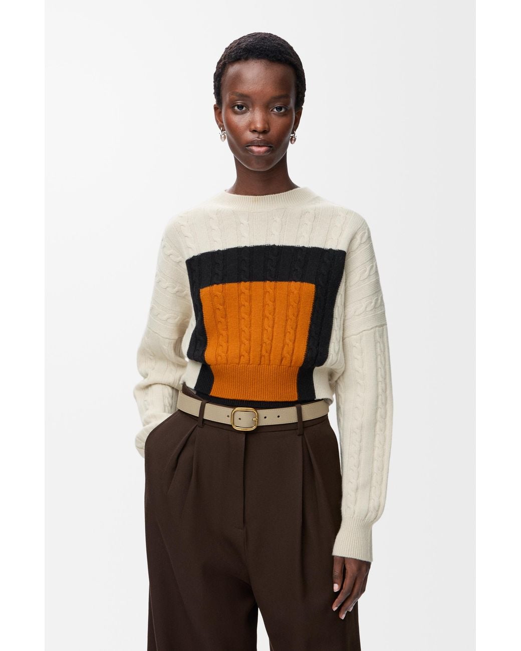 Loewe White Rounded Soft Belt