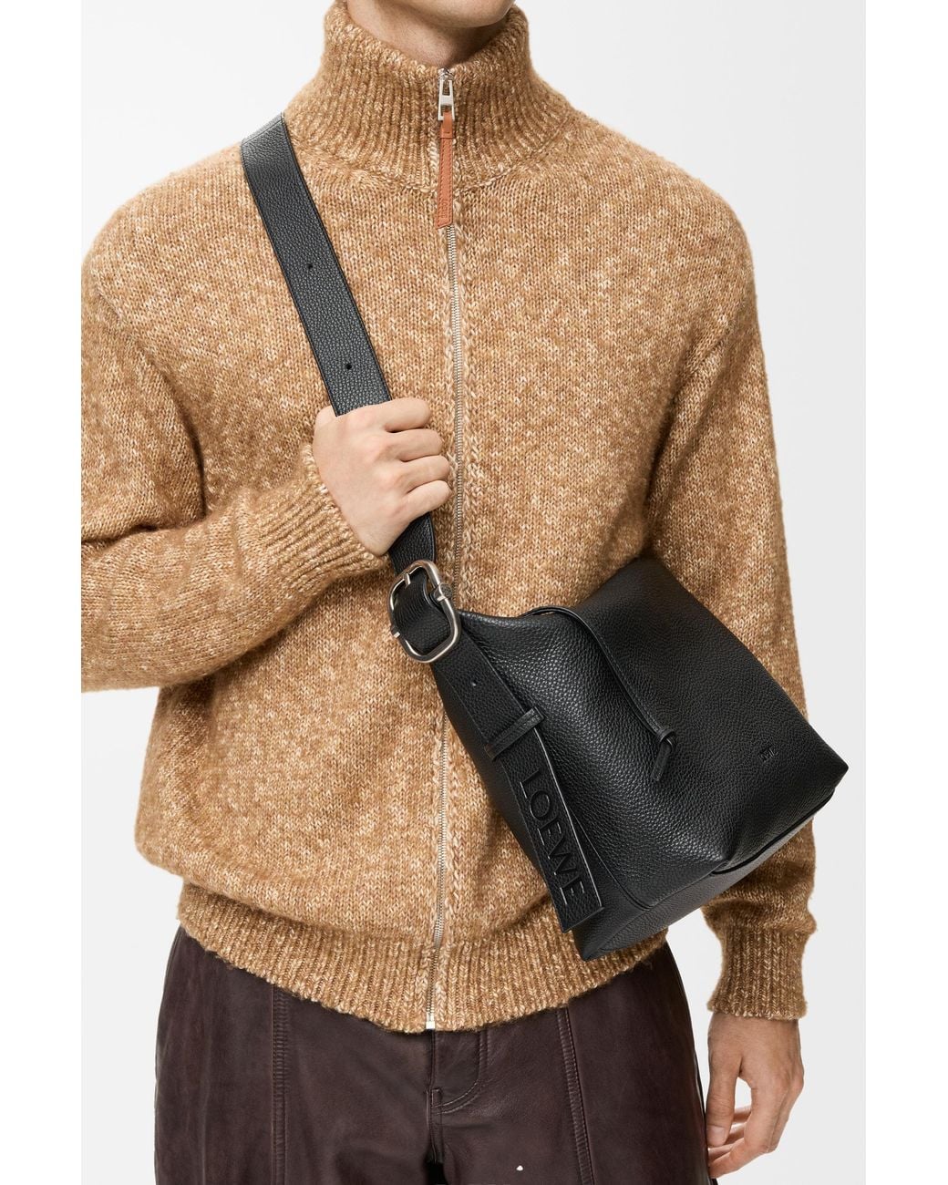 Loewe Black Loop Hobo for men