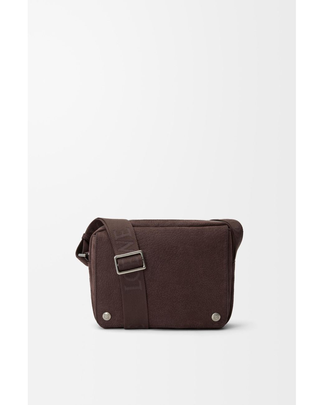 Loewe Brown Medium Pebble Messenger Bag for men