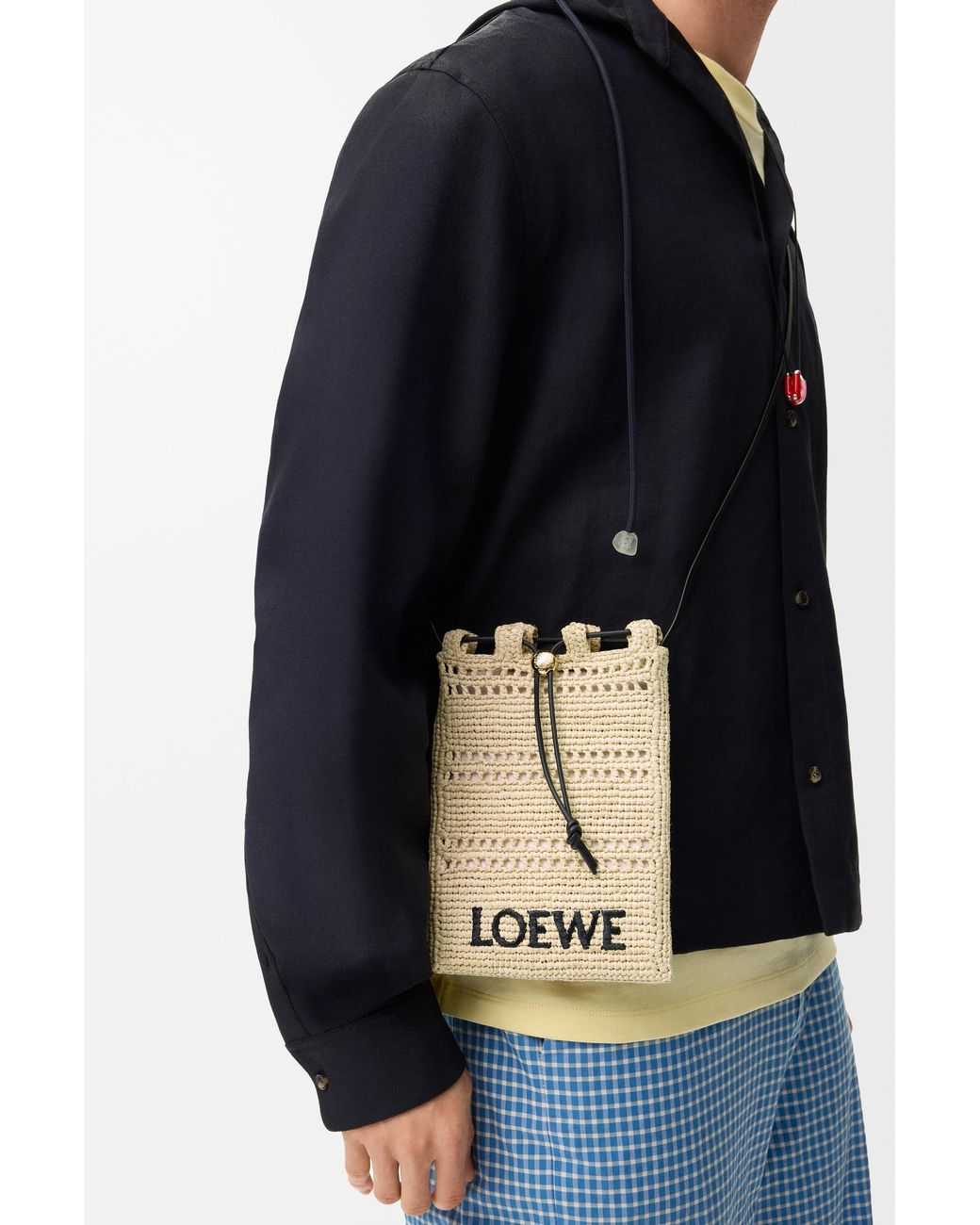 Loewe Metallic Drawstring Pocket
