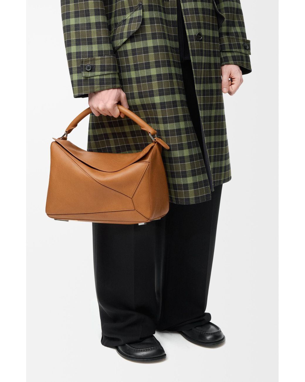 Loewe Brown Large Puzzle Bag for men