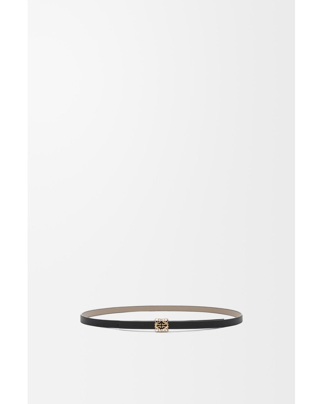 Loewe White Reversible Anagram Bombé Belt