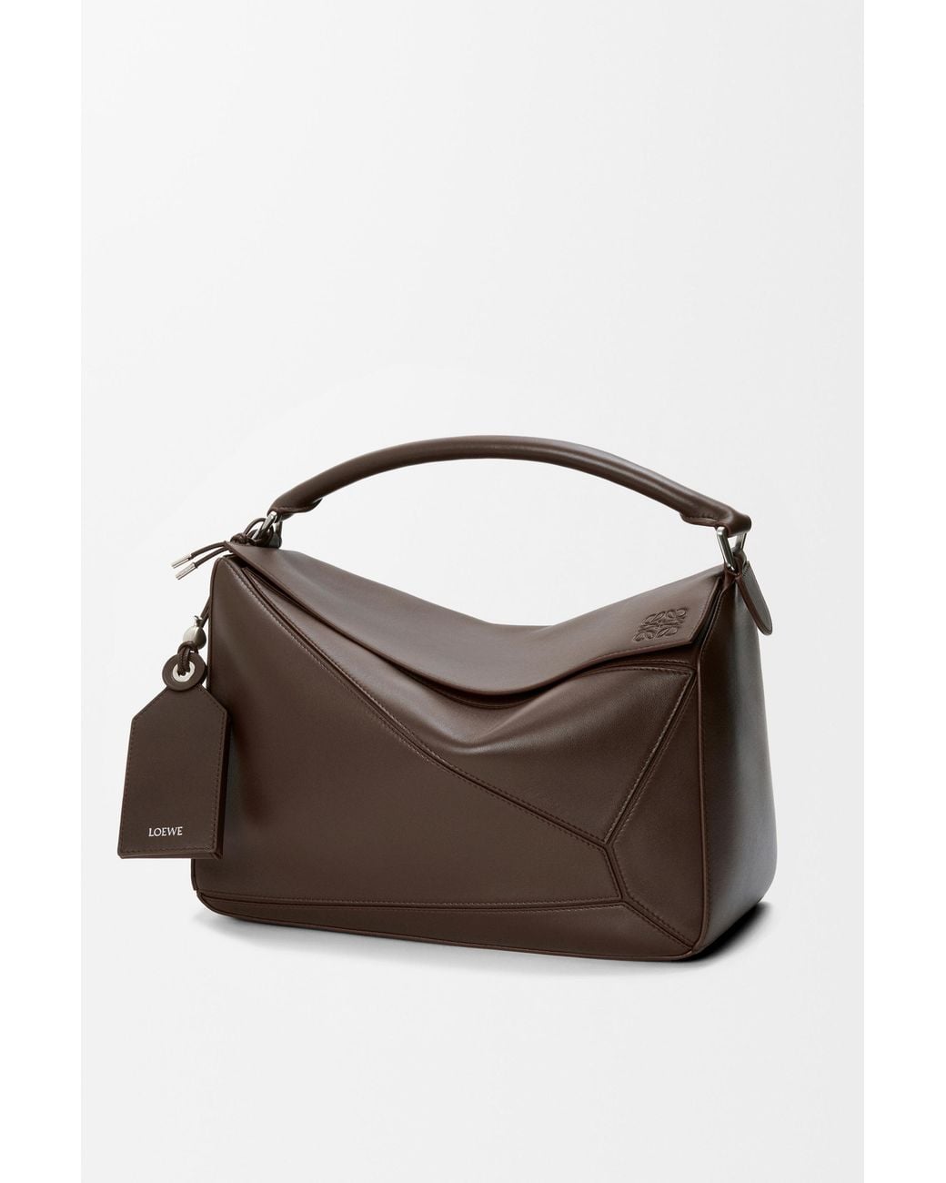 Loewe Brown Large Featherlight Puzzle Bag for men