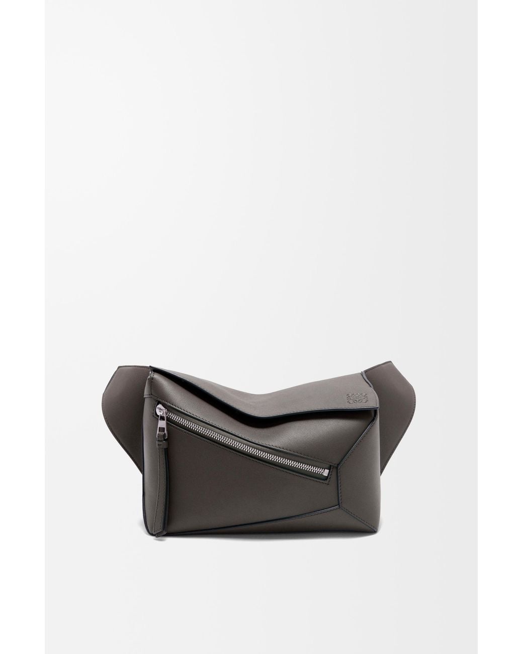 Loewe Gray Small Puzzle Bumbag In Classic Calfskin for men