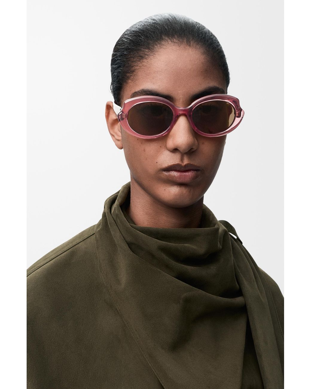 Loewe Multicolor Mini Oval Slim Sunglasses For