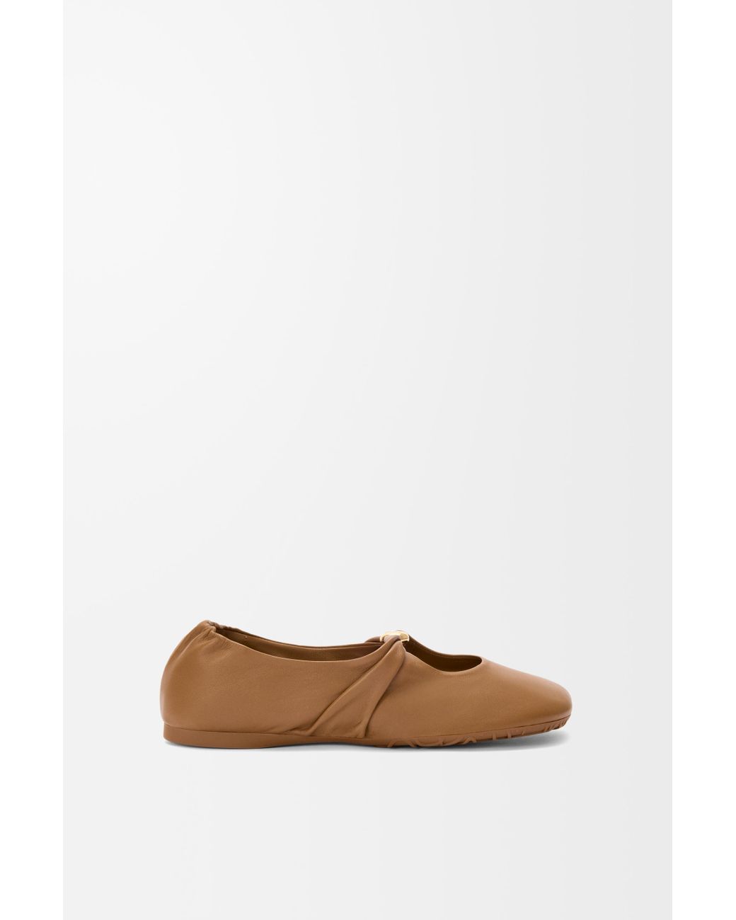 Loewe White Pebble Soft Ballerina