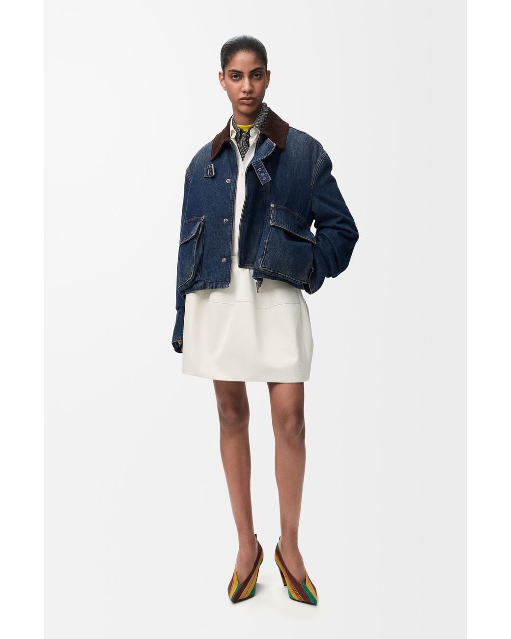 Loewe White Balloon Skirt