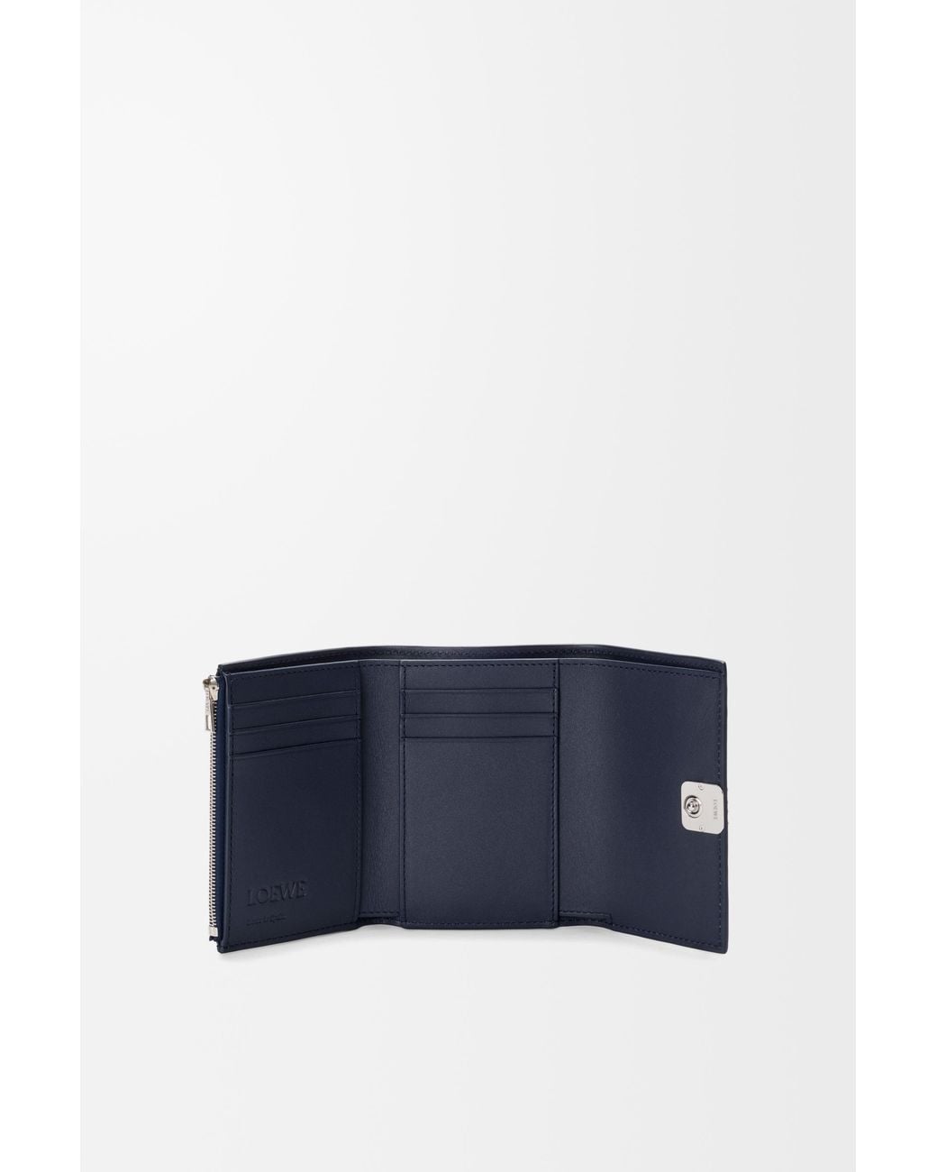 Loewe White Anagram Small Vertical Wallet