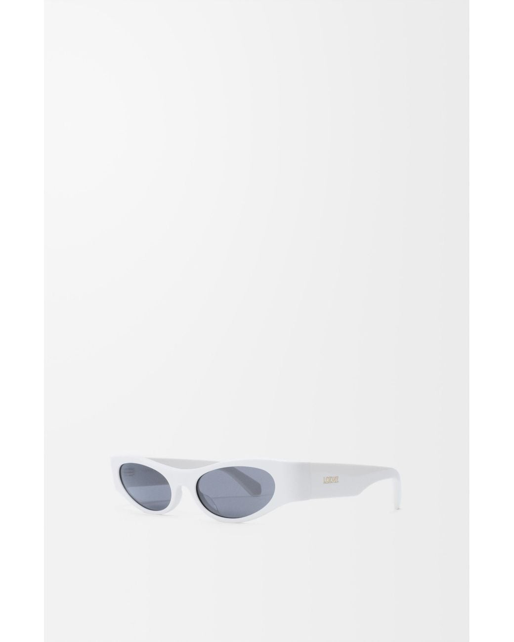 Loewe White Flash Slim Cateye Sunglasses For