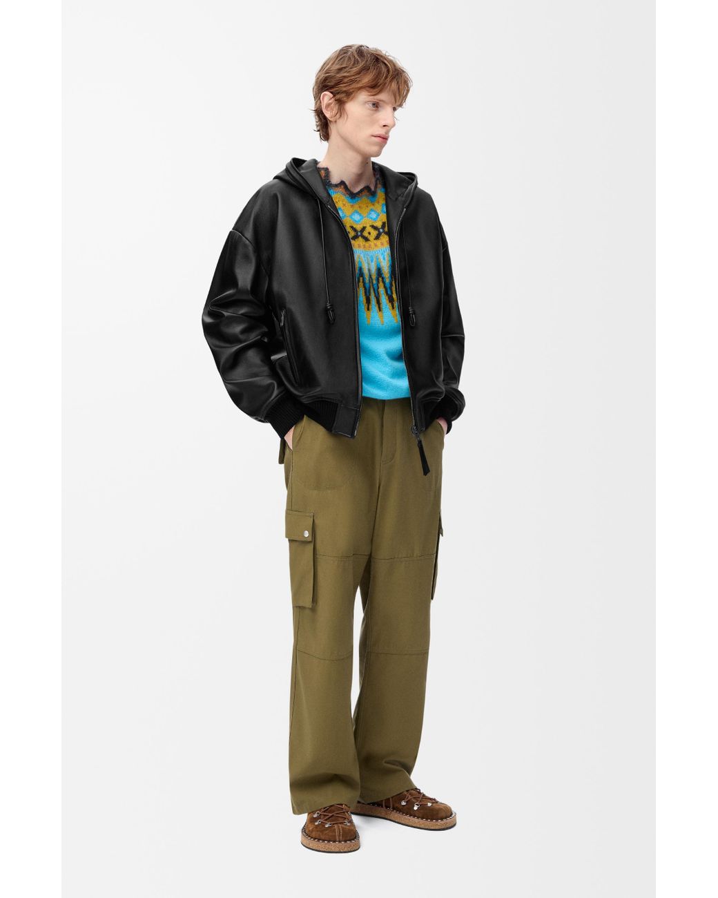 Loewe Black Hooded Jacket for men
