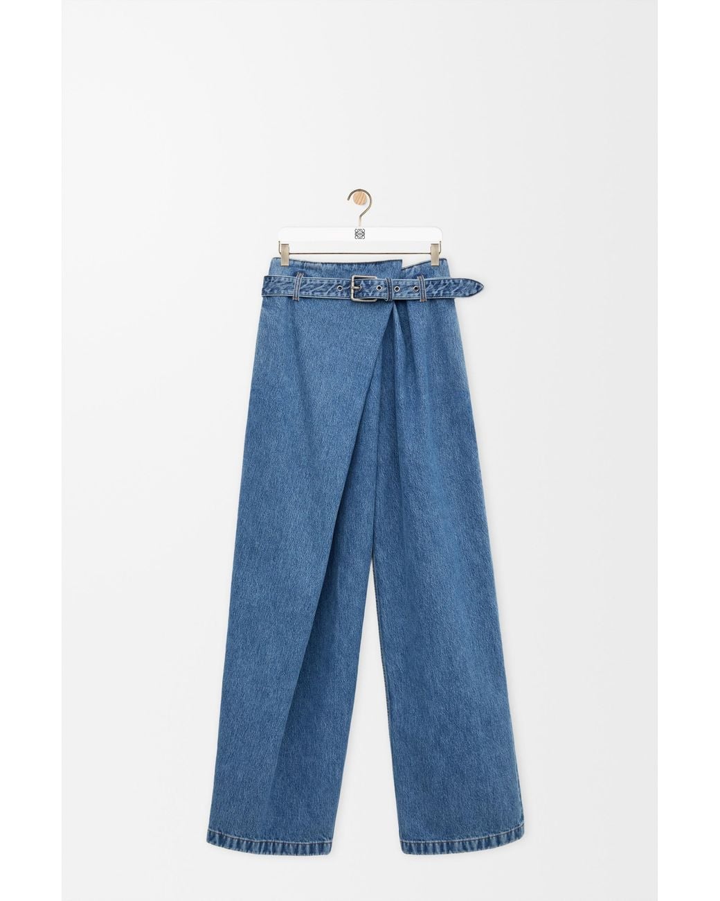 Loewe Blue Draped Jeans