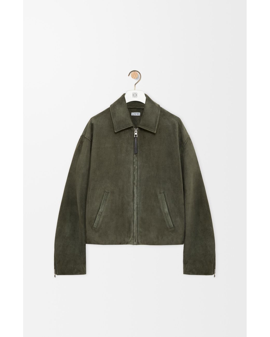 Loewe Green Zip-Up Jacket for men