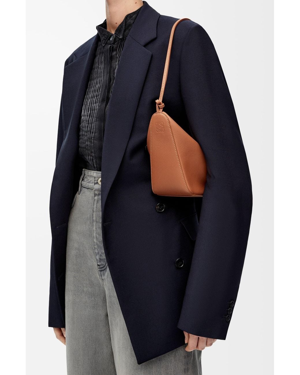 Loewe White Luxury Mini Hammock Hobo In Classic Calfskin