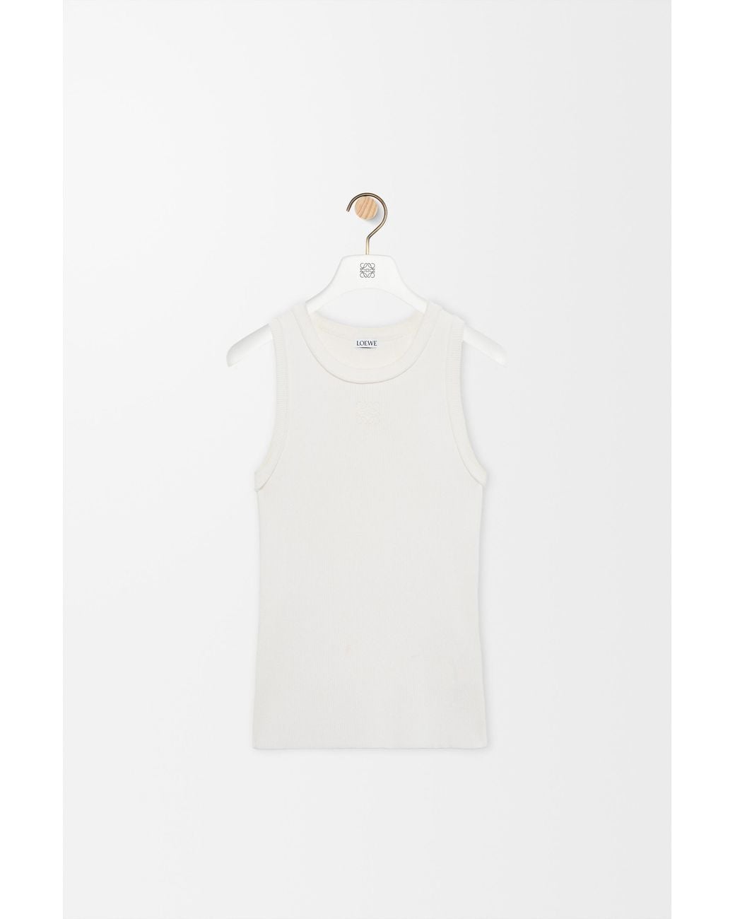 Loewe White Anagram Tank Top