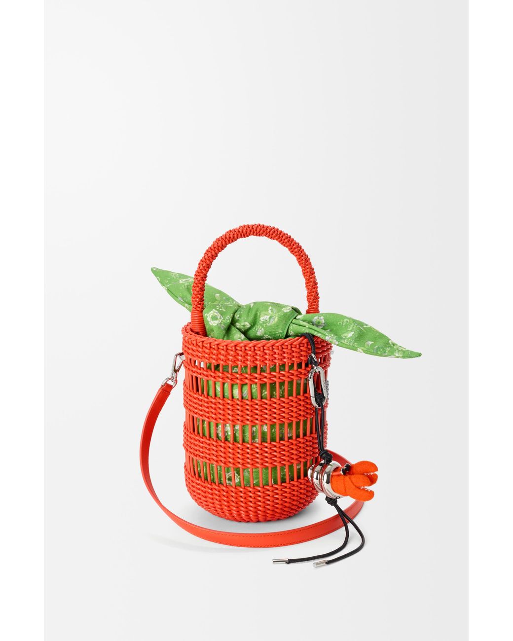 Loewe White Weaved Bucket