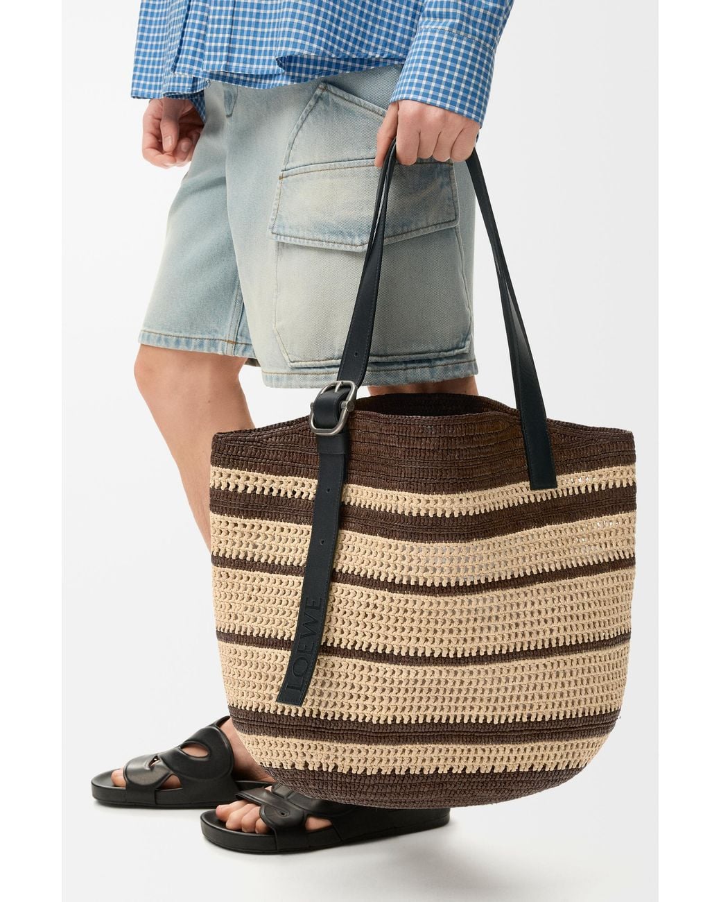 Loewe White Loop Basket for men