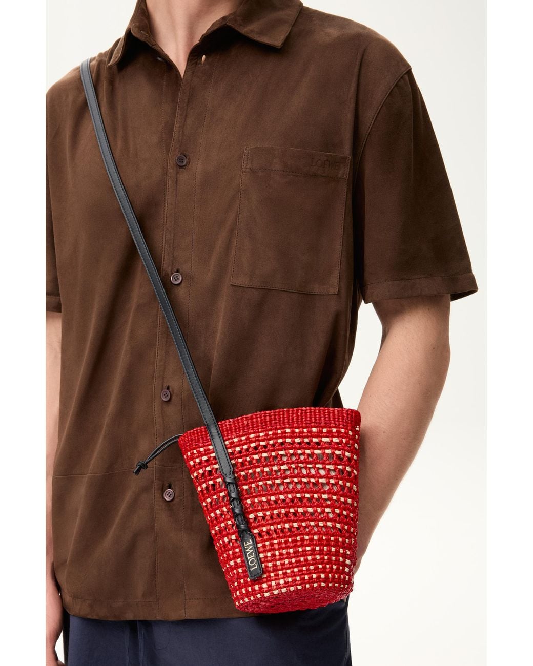 Loewe Red Braid Pocket
