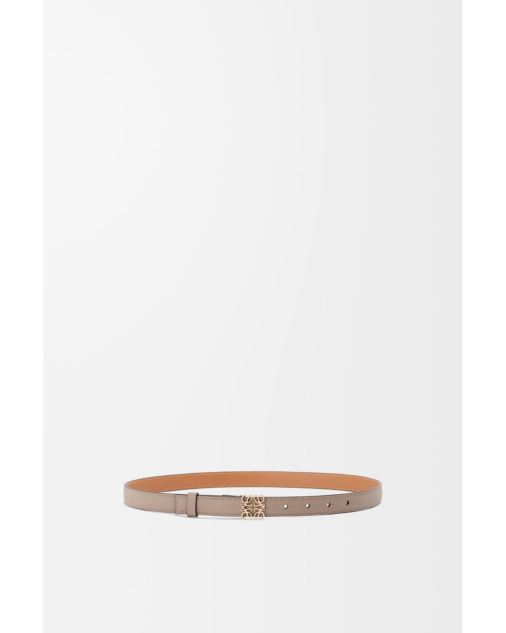 Loewe White Belt In Smooth Calfskin