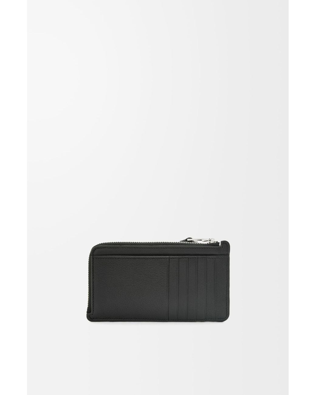 Loewe Black Luxury Puzzle Long Coin Cardholder In Classic Calfskin for men