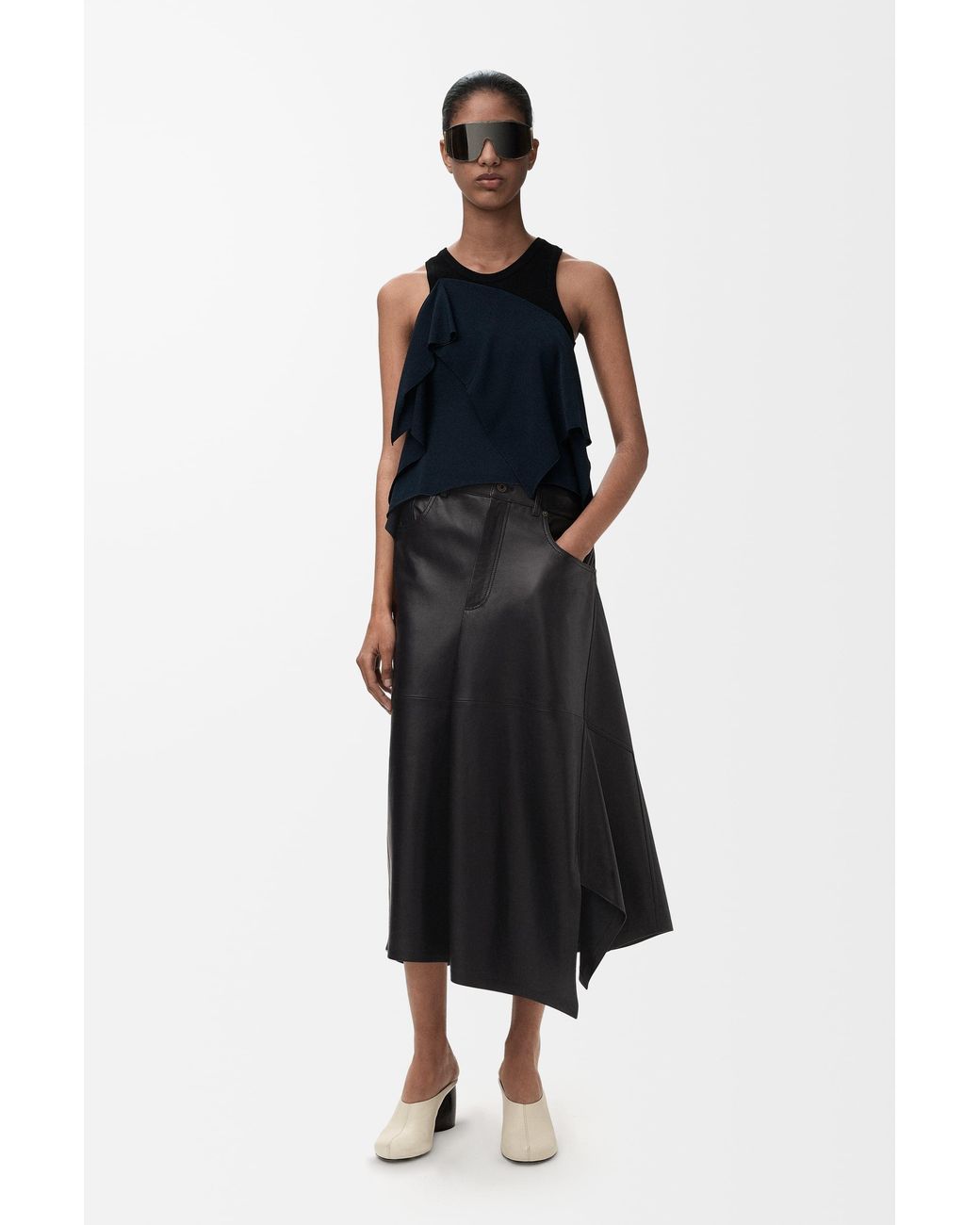 Loewe Black Asymmetric Skirt