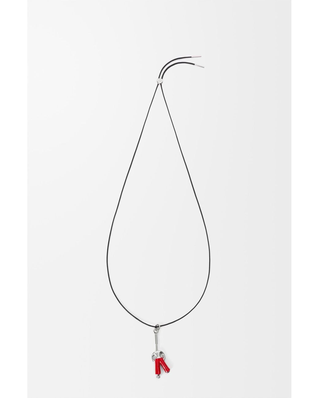 Loewe White Standing Acrobat Necklace
