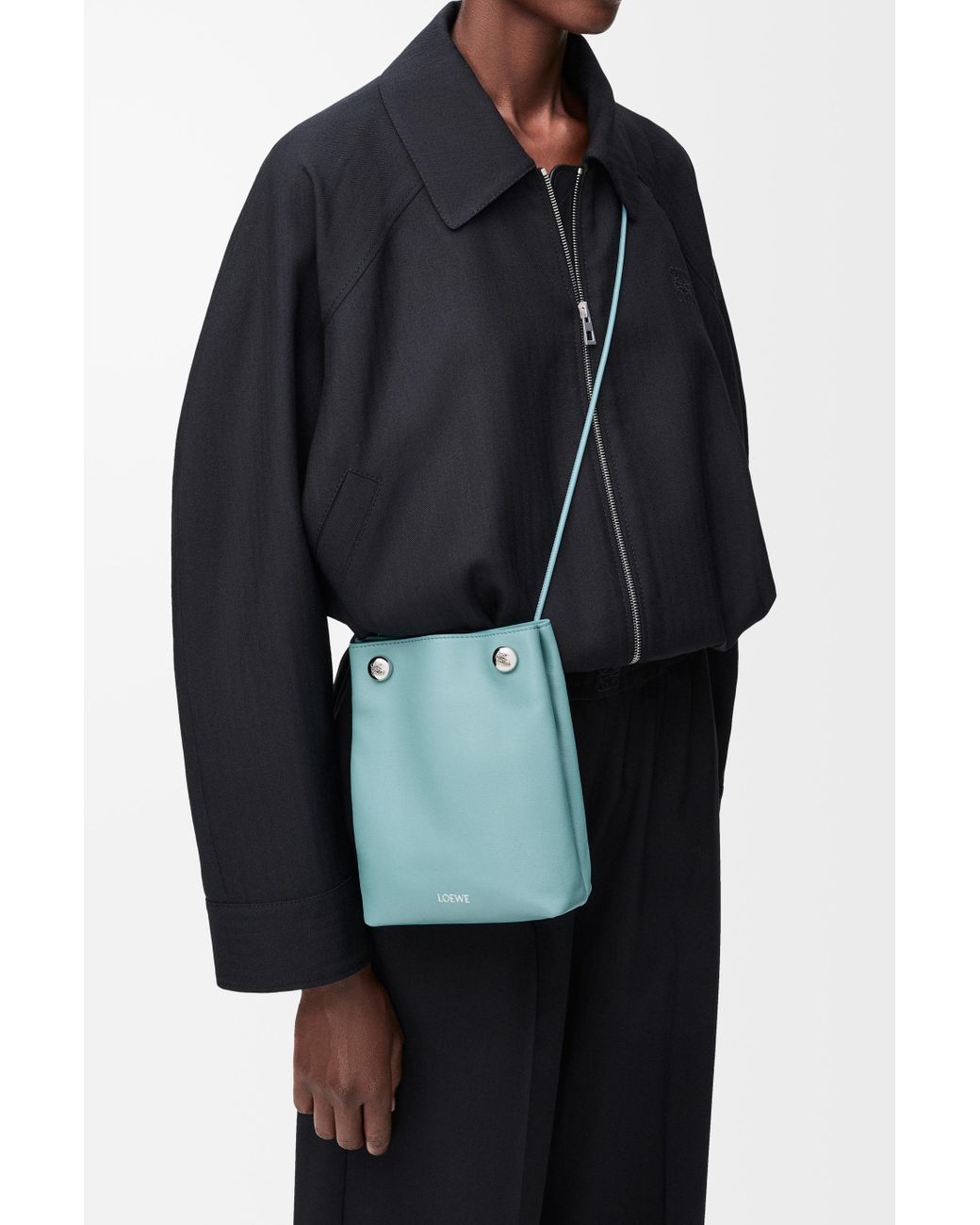 【LOEWE】PEBBLE PEACOAT ブルー ぺブル ピーコート（ウール） ブルー - LOEWE