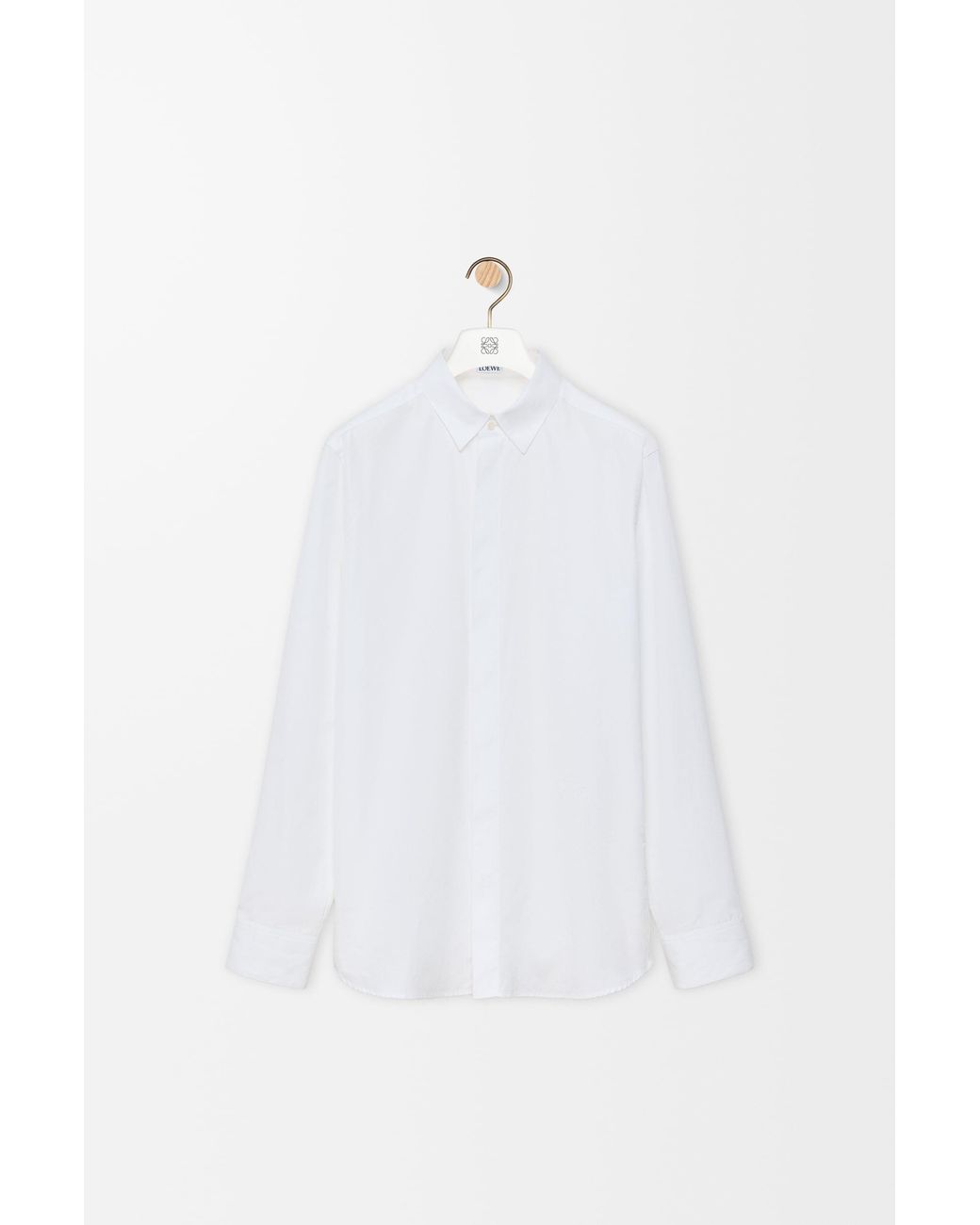 Loewe White Classic Button-Up Shirt for men