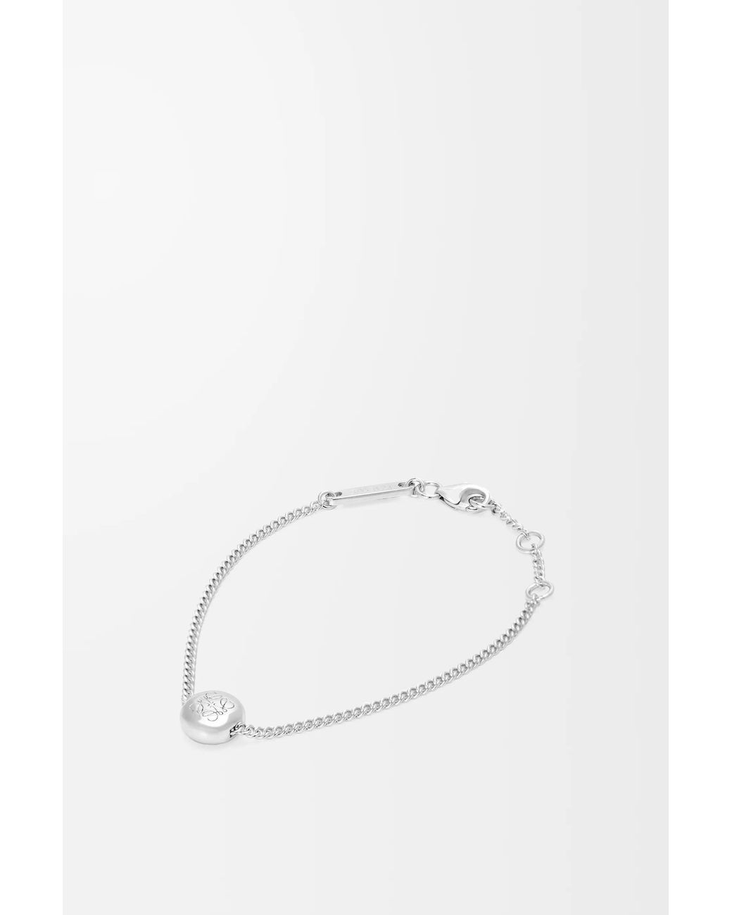Loewe Natural Pebble Bracelet In Sterling Silver