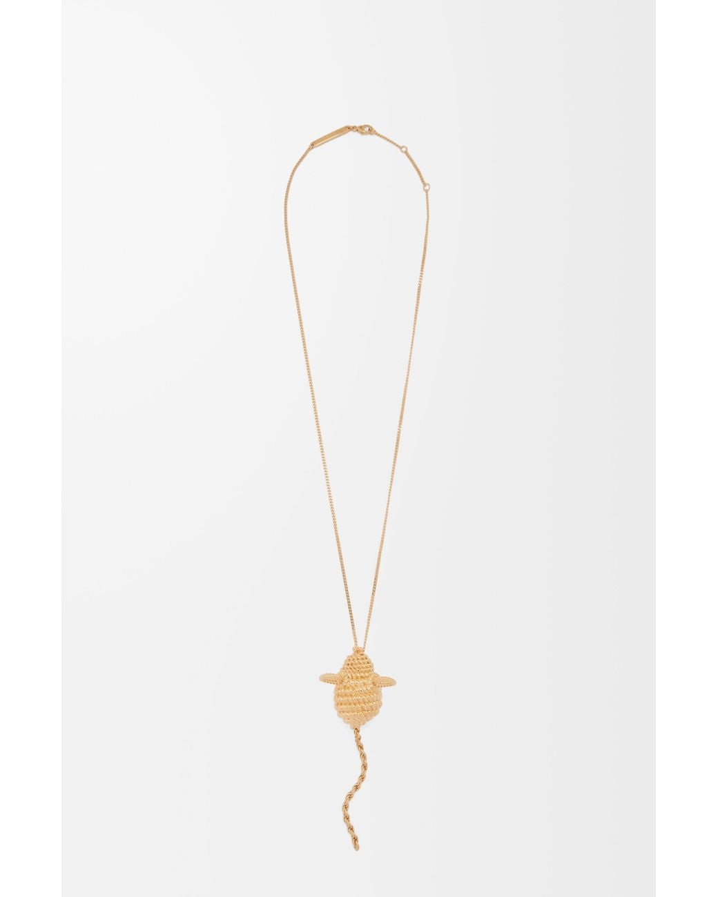 Loewe White Mouse Necklace For