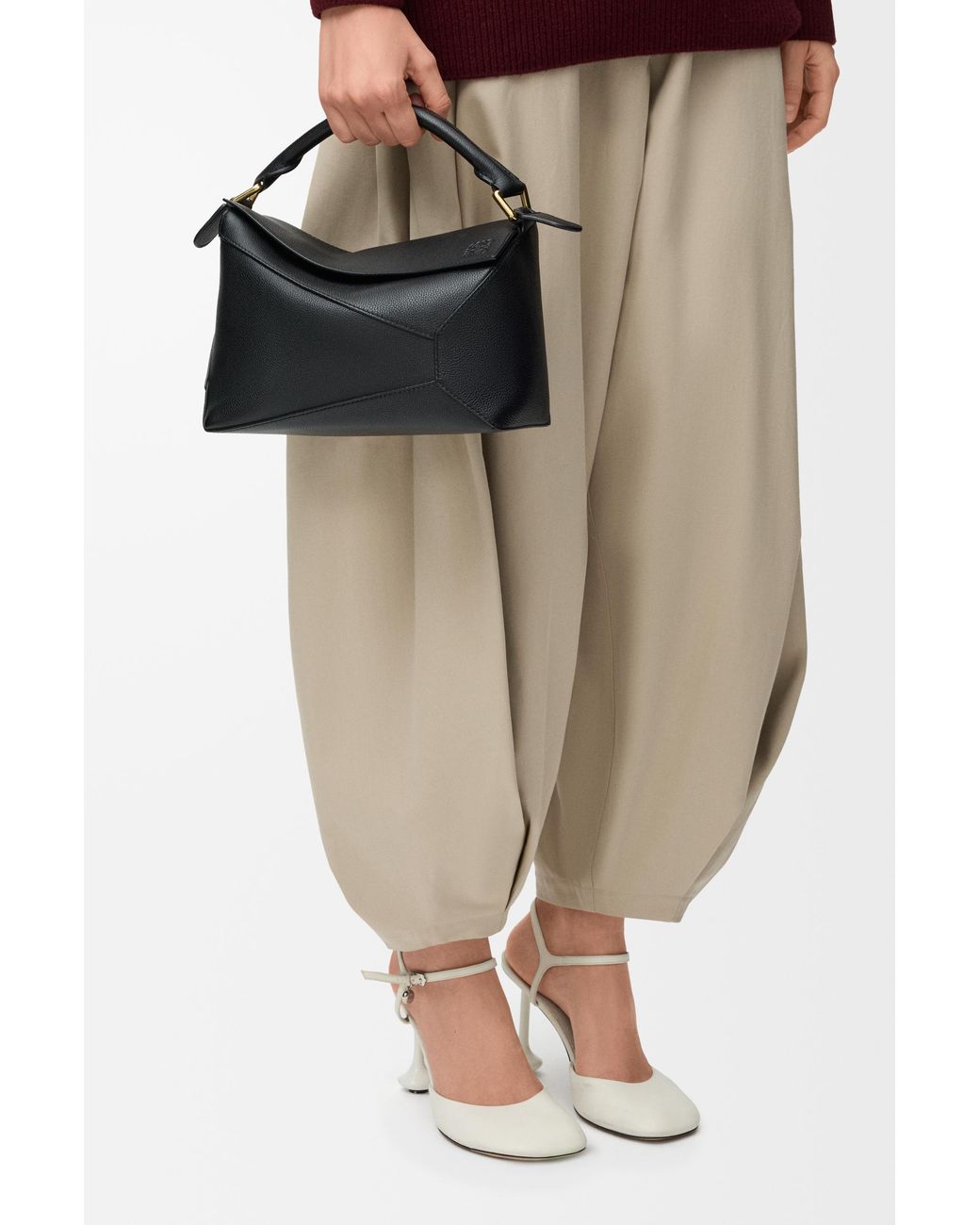 Loewe Black Small Puzzle Edge Bag