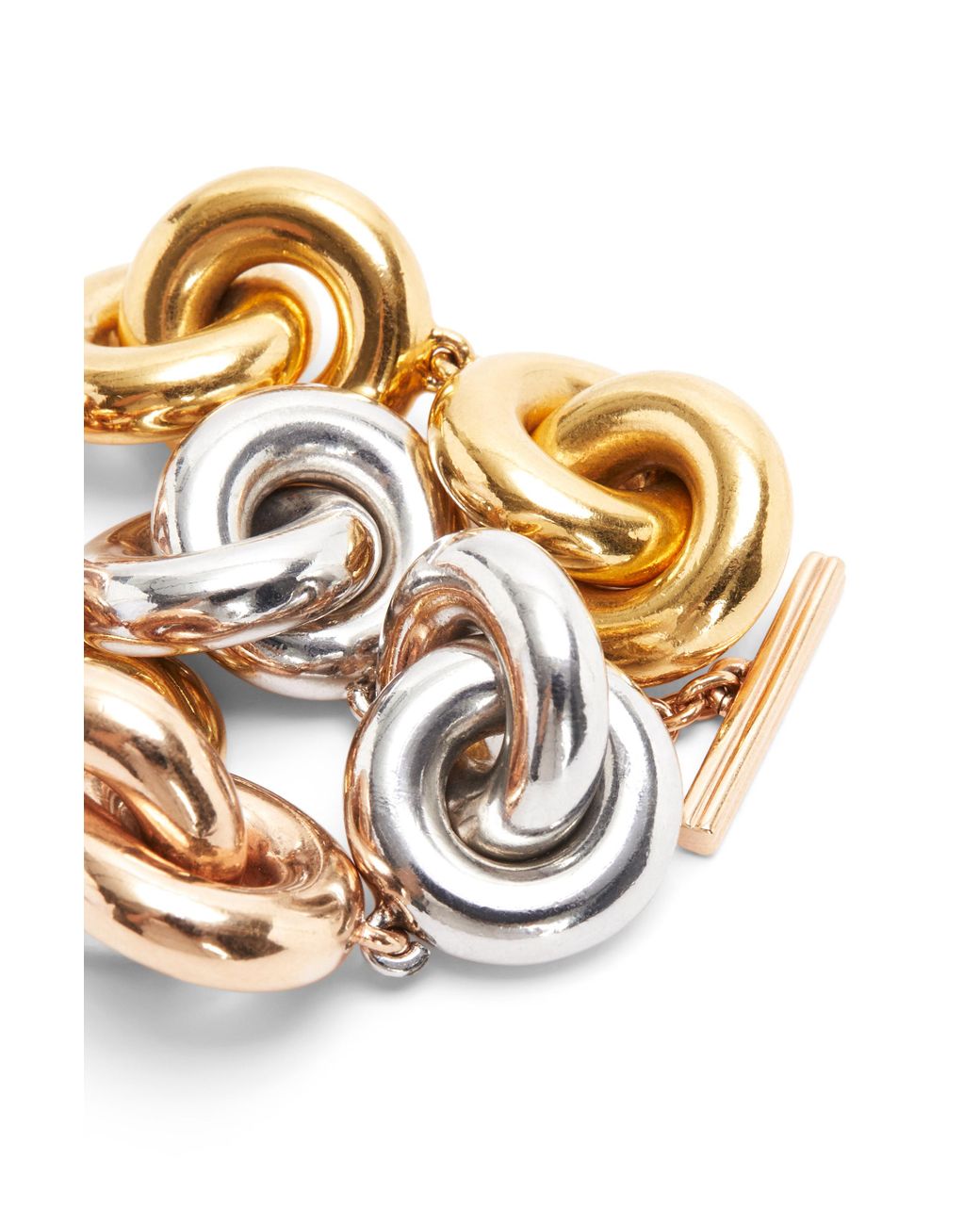 Loewe Donut Link Bracelet In Sterling Silver in Silver/Gold/Rose 