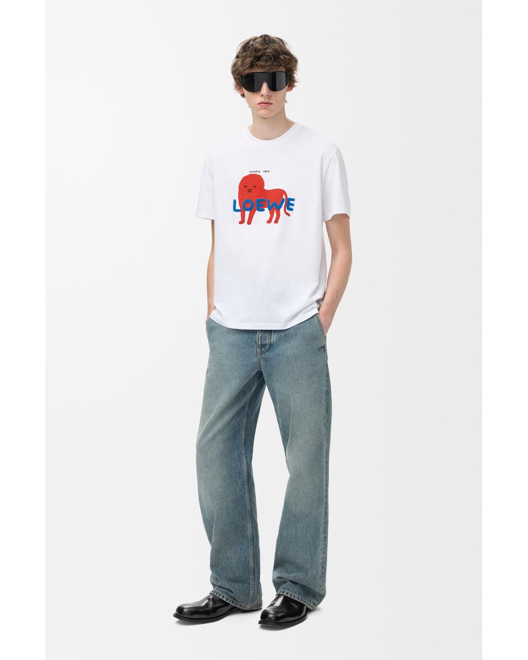 Loewe White Relaxed Fit T-Shirt for men