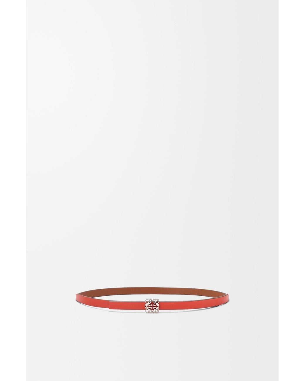 Loewe White Reversible Anagram Bombé Belt