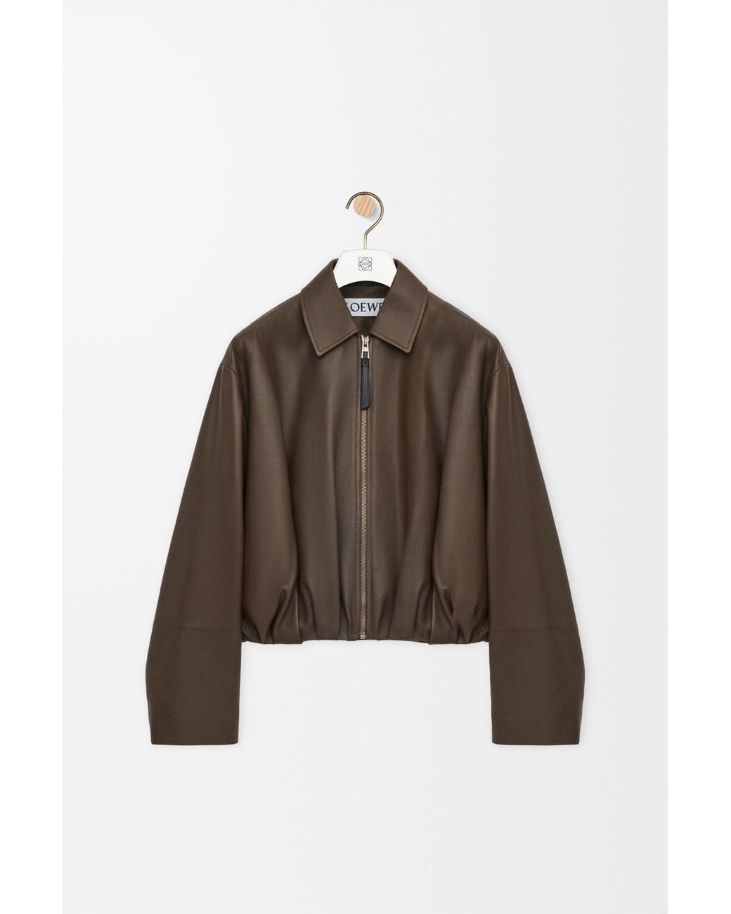 Loewe Brown Draped Jacket