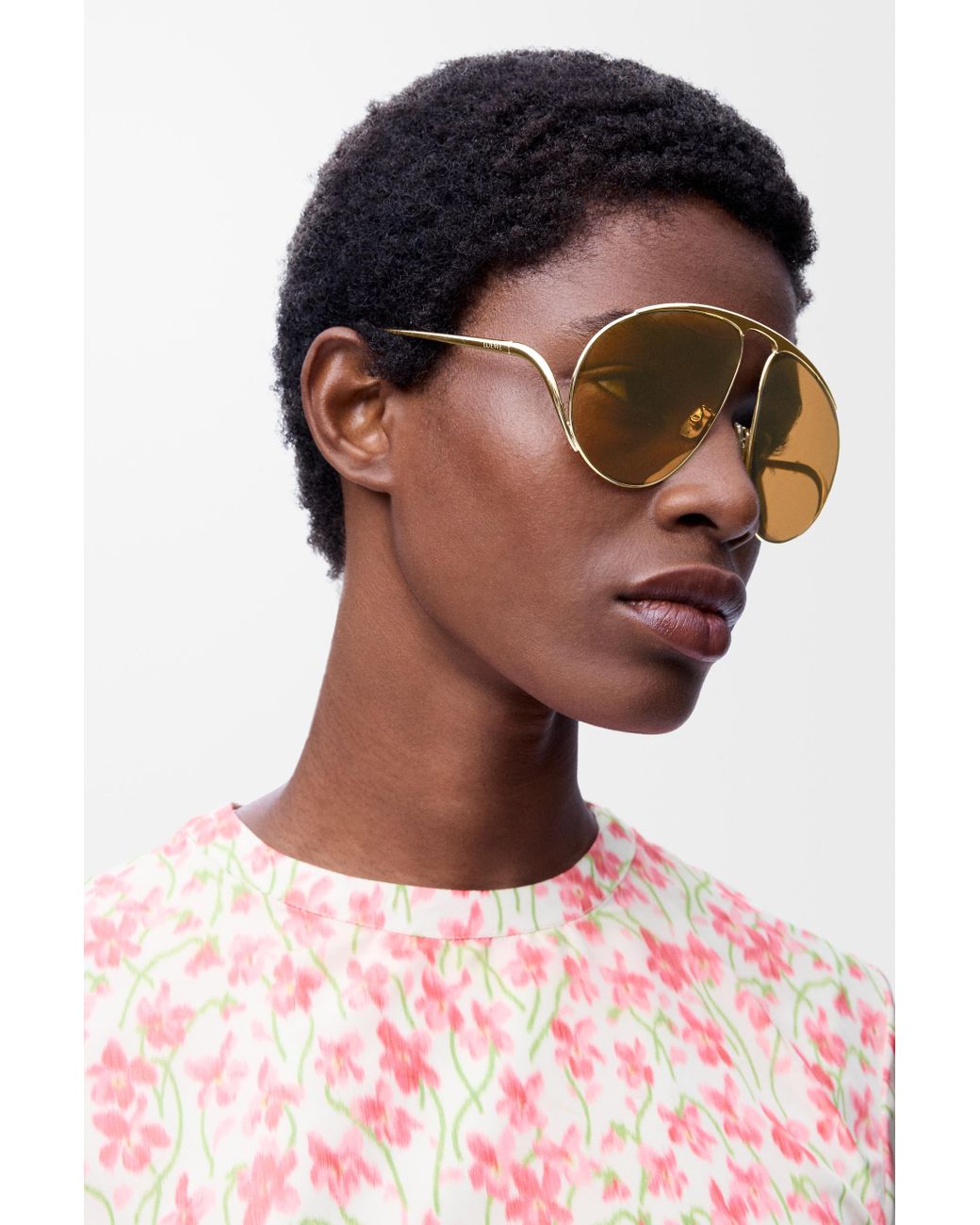 サングラス LOEWE SILVER L HILLOCK SUNGLASSES Hillock sunglasses Silver - LOEWE