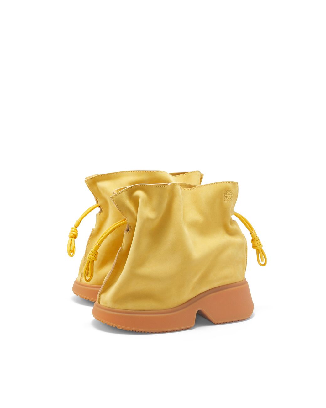 Loewe Flamenco Wedge Boot In Nubuck in Yellow | Lyst