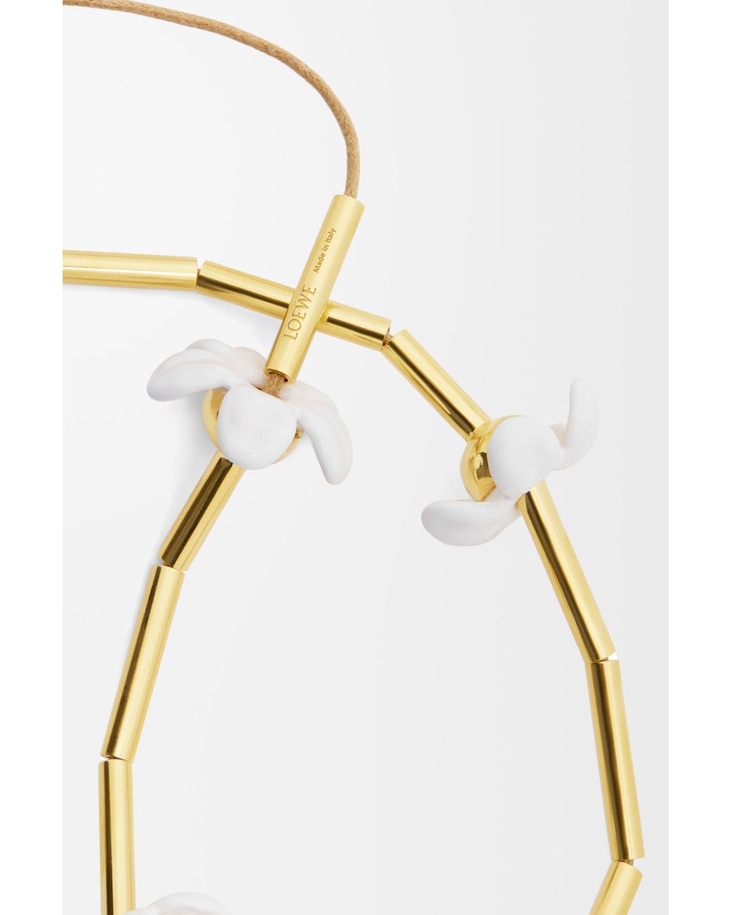 Loewe White Flor Necklace