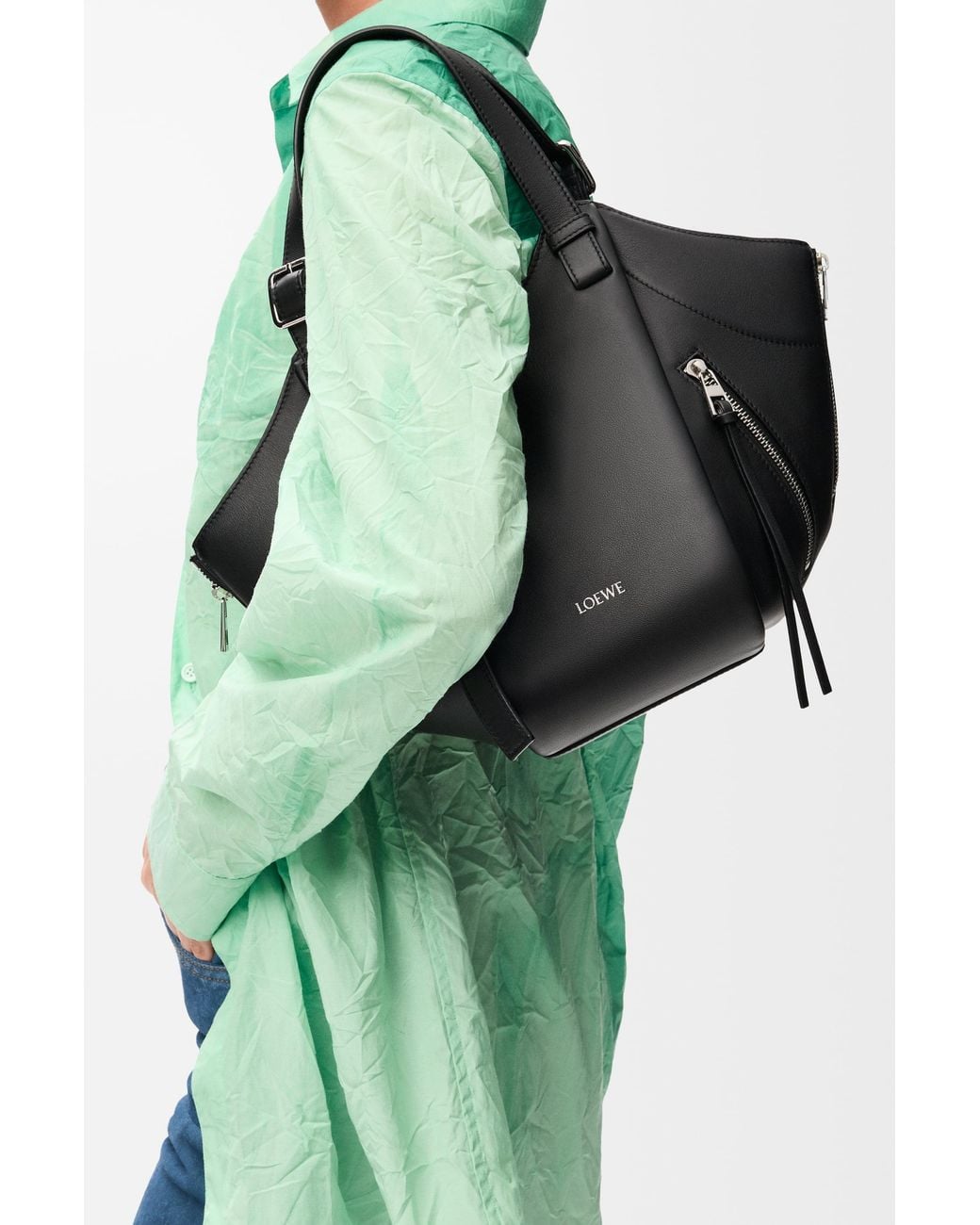 Loewe Black Hammock Flip Bag