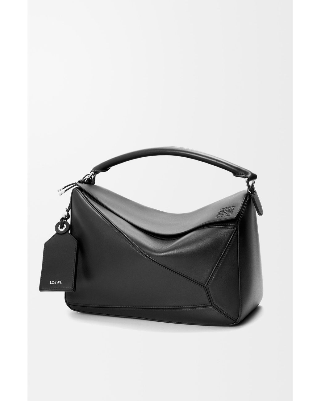 Loewe Black Large Featherlight Puzzle Bag for men