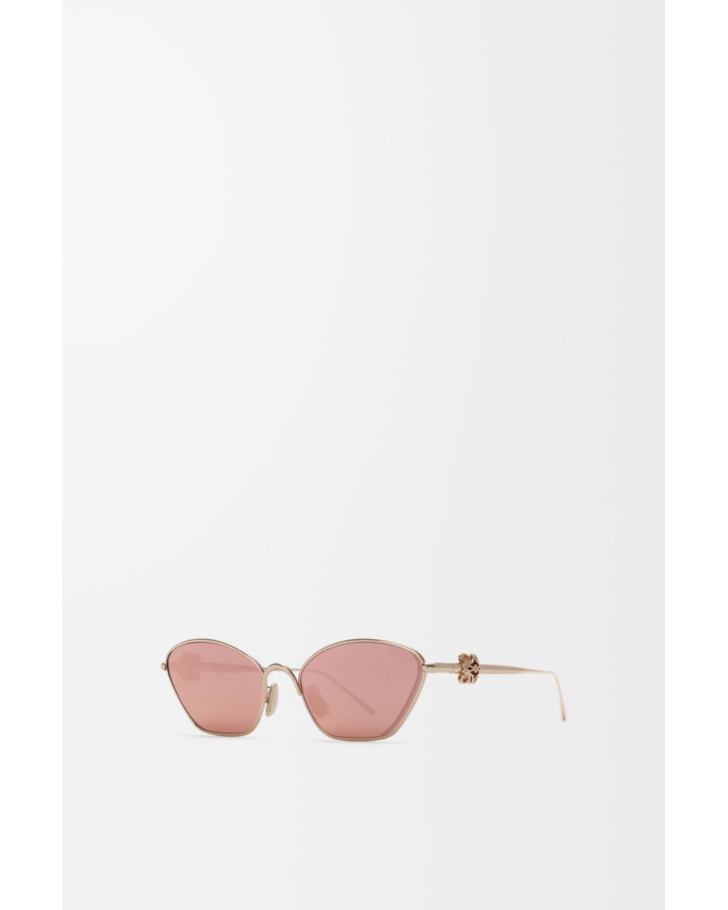 Loewe Pink Anagram Bombé Hexagon Sunglasses For