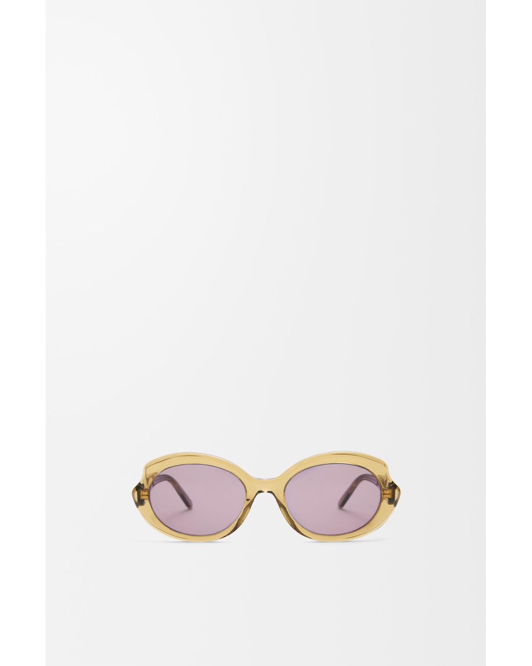 Loewe Pink Mini Oval Slim Sunglasses For