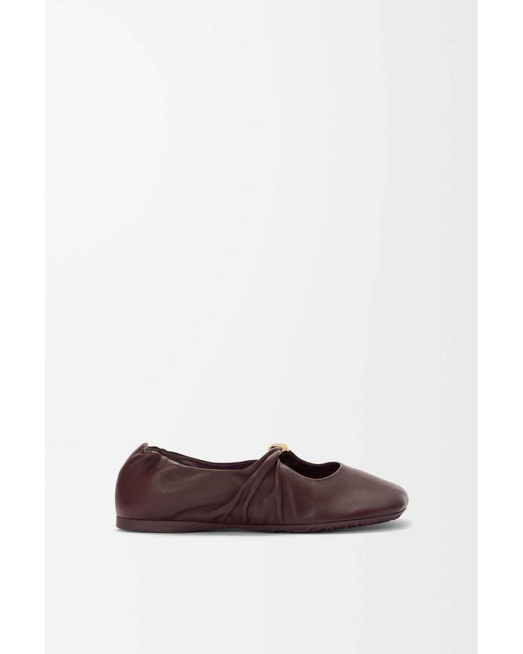 Loewe White Pebble Soft Ballerina