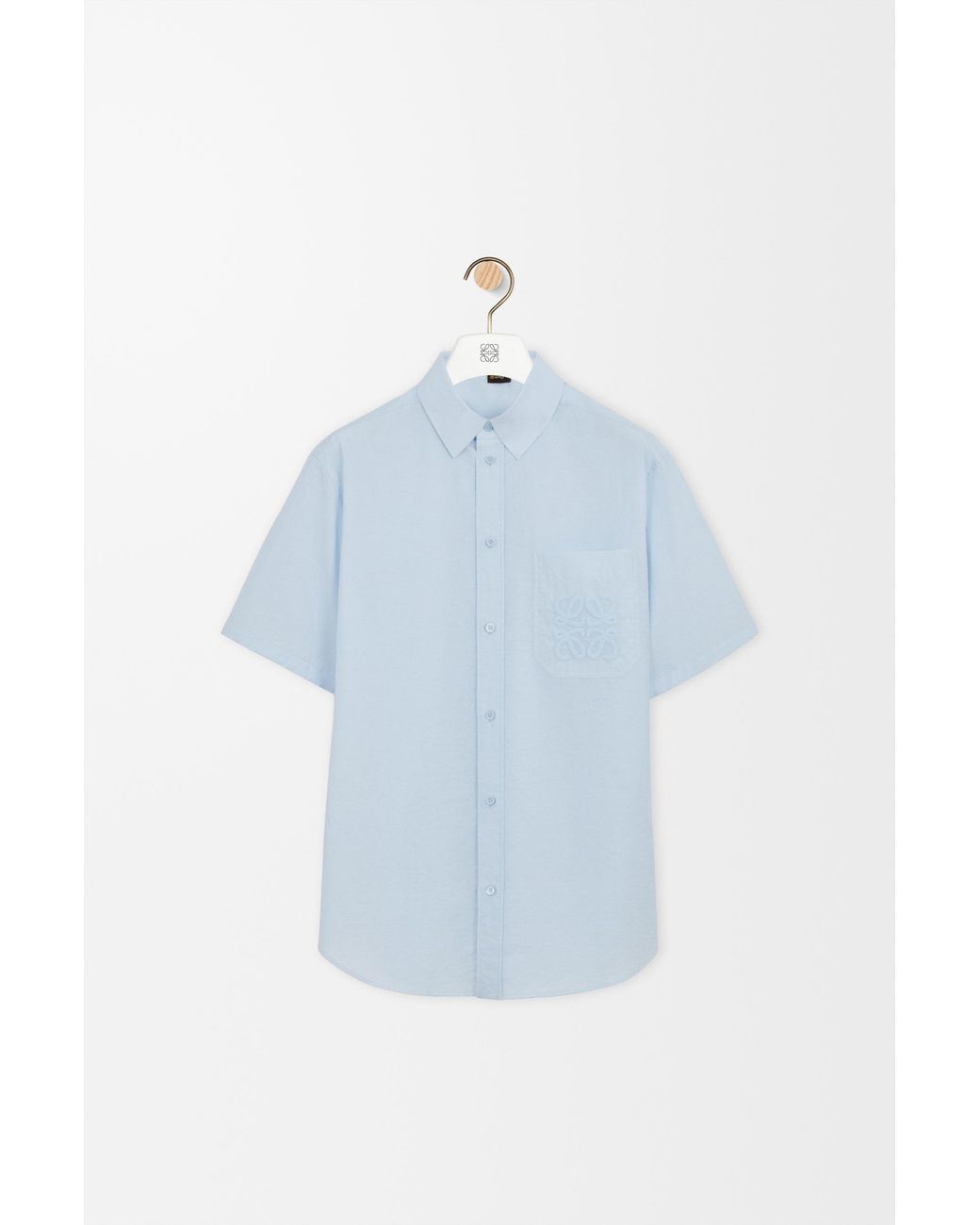 Loewe Blue Short Sleeve Shirt for men