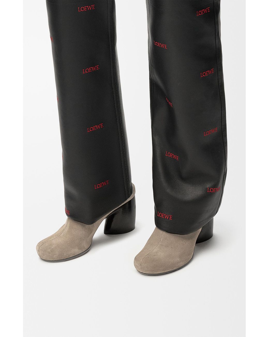 Loewe Black Oval Mule