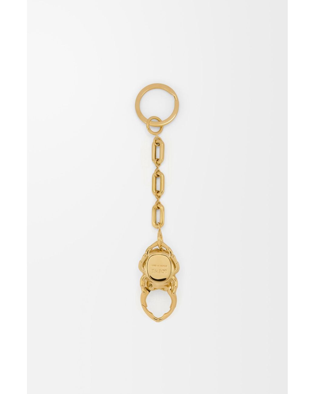 Loewe White Beetle Carabiner Charm For